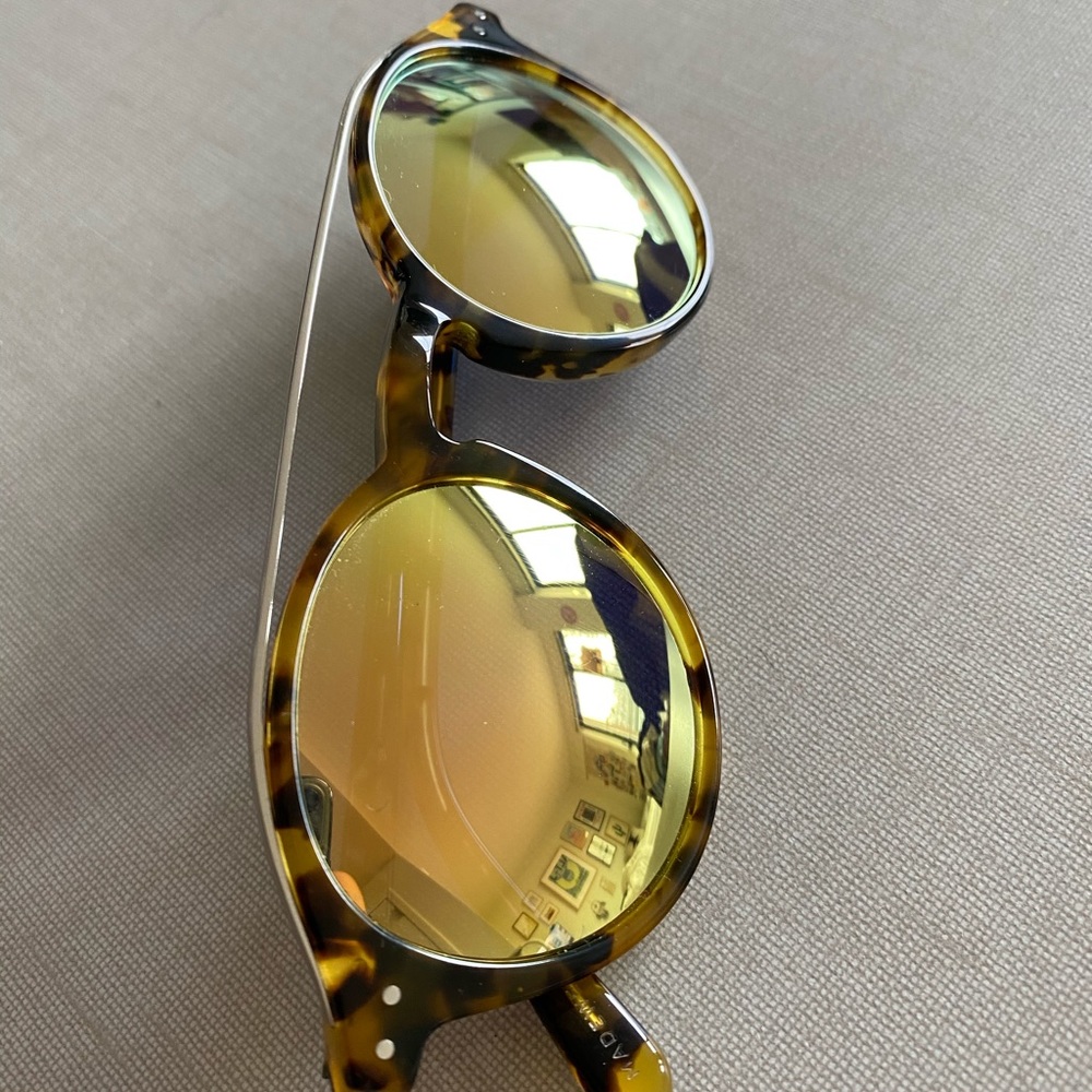 Madewell Omaha Top-Bar Sunglasses in Tort